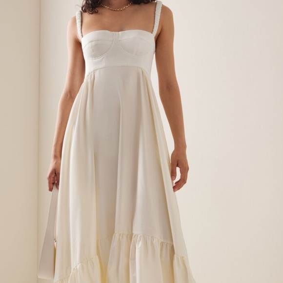 Anna October Cream Maxi Dress - Picture 1 of 10